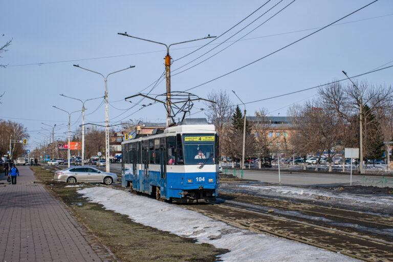 Heute fahren die Straßenbahnen aus Deutschland in der Stadt Ust-Kamenogorsk.